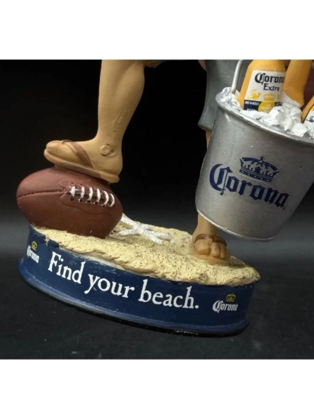 Jon Gruden 7” Bobblehead Corona Light Oakland Raiders Tampa Bay Buccaneers READ